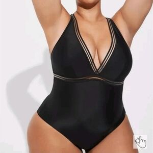 Torrid V-Neck One-Piece Swimsuit 2